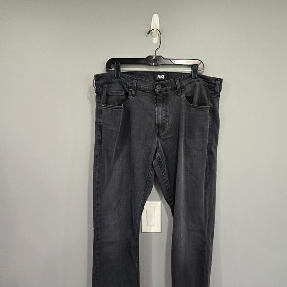 🐢 PAIGE Men's Lennox Transcend Slim Jeans in Sheldon, Sz- 36 Like New! - Picture 10 of 16